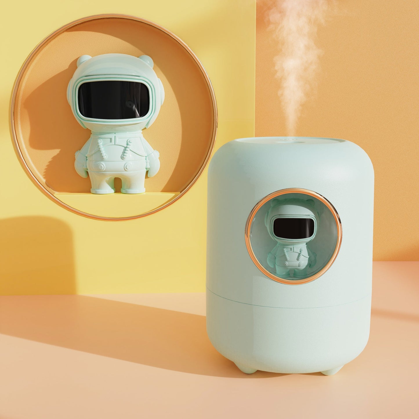 New Mini Spaceman Simple Usb Small Desktop Humidifier Diffuser - Zambeel
