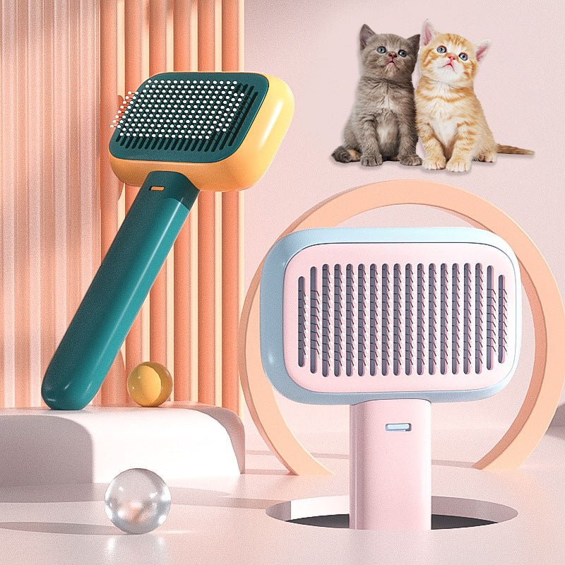 New Pet Cat Dog Hair Brush Hair Massage Comb Open - Knot Brush Grooming Cleaning Tool Stainless Steel Comb - Zambeel