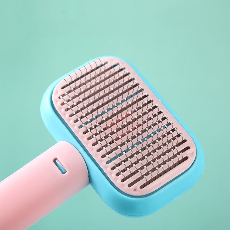 New Pet Cat Dog Hair Brush Hair Massage Comb Open - Knot Brush Grooming Cleaning Tool Stainless Steel Comb - Zambeel