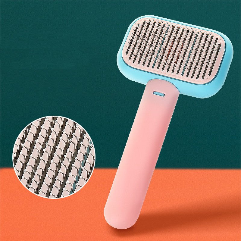 New Pet Cat Dog Hair Brush Hair Massage Comb Open - Knot Brush Grooming Cleaning Tool Stainless Steel Comb - Zambeel