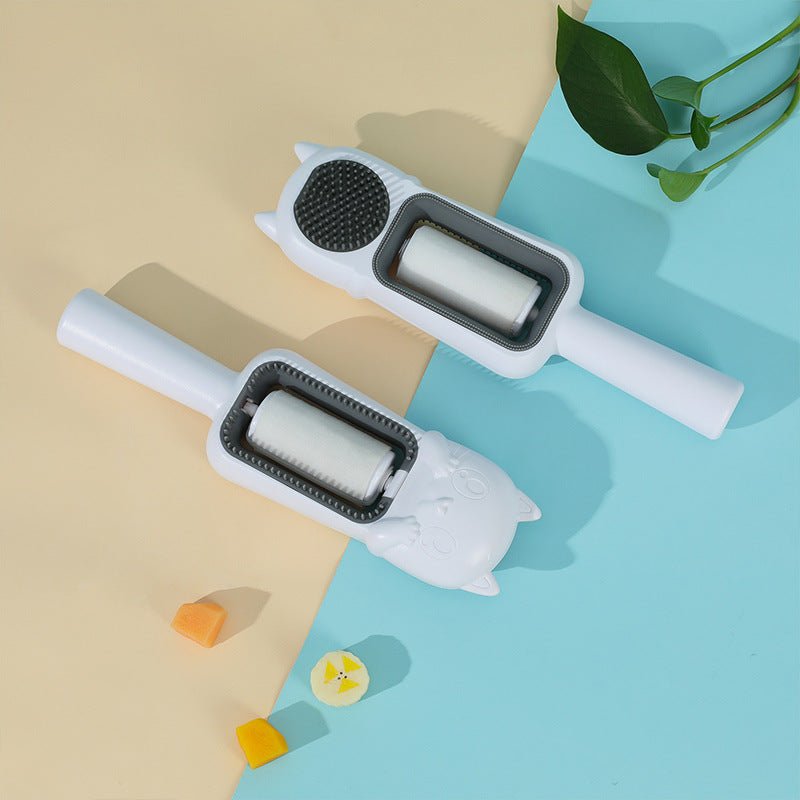 New Pet Cleaning Hair Removal Lent Remover Cat Drum Type Disposable Wipes Comb - Zambeel