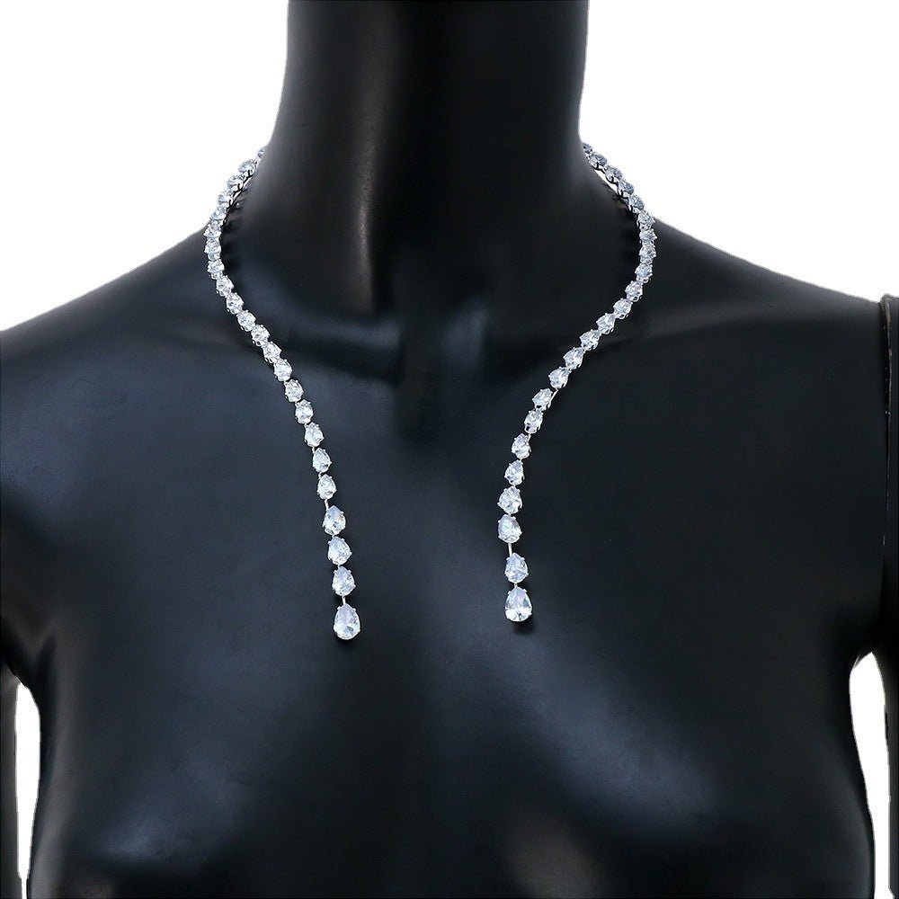 New Popular Zircon Necklace Versatile Fashion - Zambeel