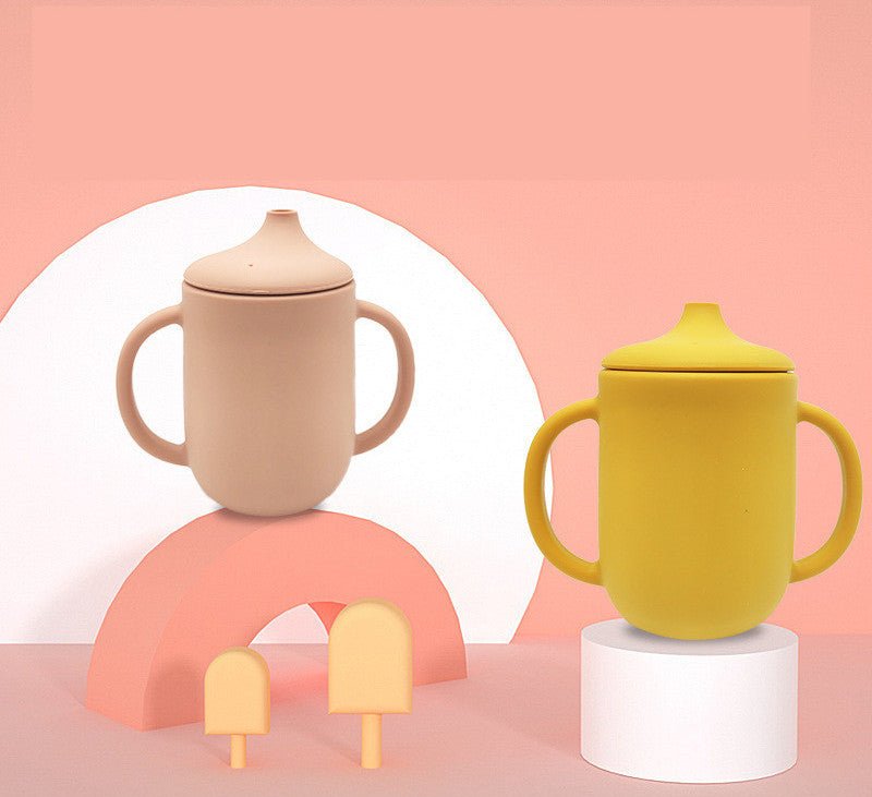 New Product Silicone Baby Drinking Cup With Straw Leak - Proof And Drop - Proof - Zambeel