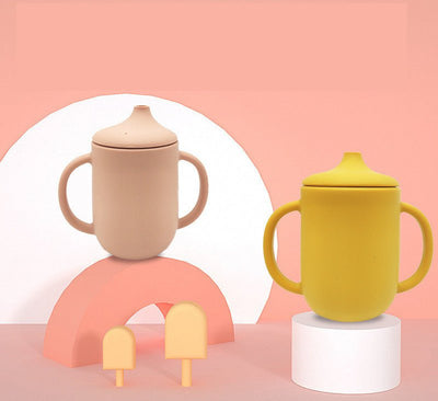 New Product Silicone Baby Drinking Cup With Straw Leak - Proof And Drop - Proof - Zambeel