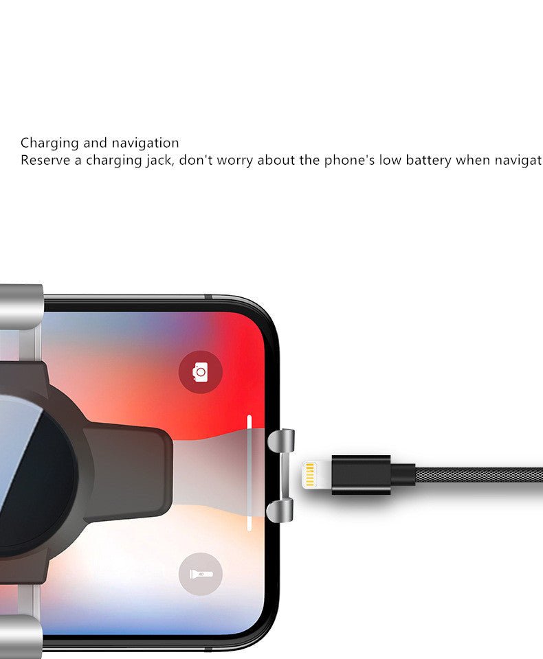 New S4 Gravity Mirror ABS Mobile Phone Bracket Air Conditioning Port Navigation Bracket Gift Customized Mobile Bracket - Zambeel