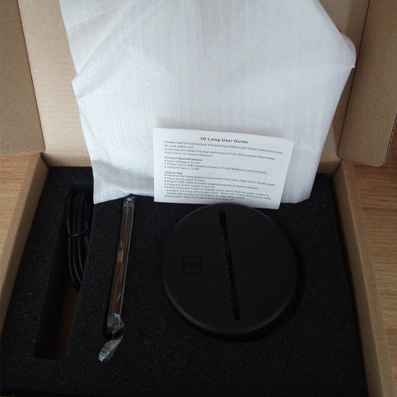 New Style Motorcycle 3D Lamp Seven Color Visual Stereoscopic Lamp LED Gradual Change Touch Remote Control Visual Lamp 3D Desk Lamp - Zambeel