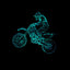 New Style Motorcycle 3D Lamp Seven Color Visual Stereoscopic Lamp LED Gradual Change Touch Remote Control Visual Lamp 3D Desk Lamp - Zambeel