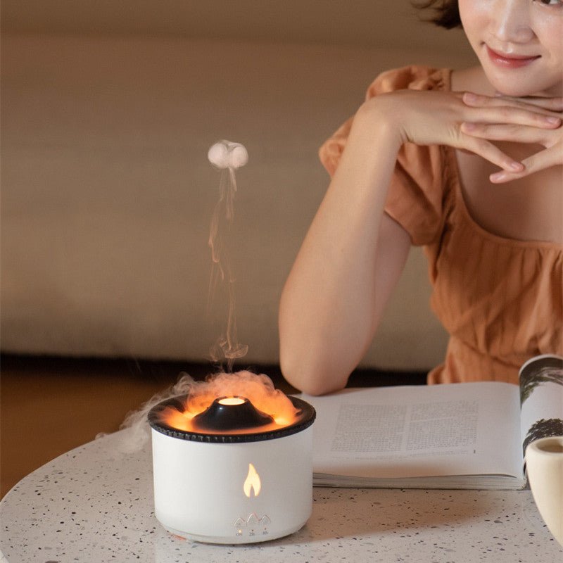 New Two - color Spray Ring Volcano Humidifier - Zambeel
