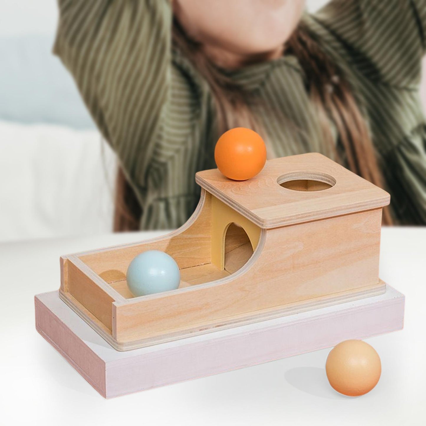 New Wooden Montessori Teaching Aids Sensory Training Target Box Toys - Zambeel