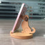 New Wooden Phone Bracket Cartoon Puppy Solid Wood Mobile Phone Holder Desktop Universal Mobile Phone Holder - Zambeel