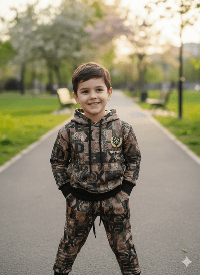 New York Kids Graphic Hoodie & Trouser Set - Zambeel