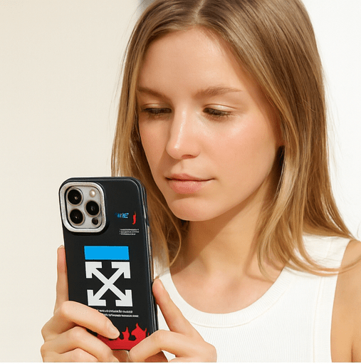 Off - White Flame Logo iPhone Case - Zambeel