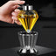 Oil Dispenser Diamond Shaped Glass Oil Bottle Kitchen Push Design Seasoning Bottle - Zambeel