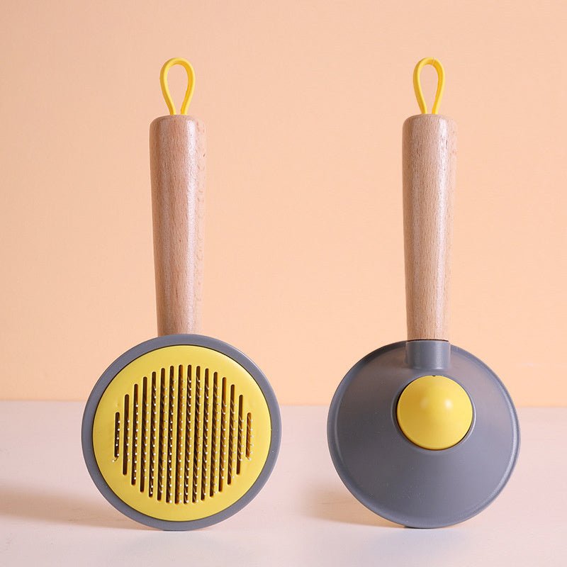 OneKey Pet Hair Remover Comb Pet Comb Grooming Brush Pet Hair Cleaner Brush Cat Shedding Brush Self Cleaning Slicker For Long & Short Hair Cats And Dogs - Zambeel