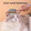 OneKey Pet Hair Remover Comb Pet Comb Grooming Brush Pet Hair Cleaner Brush Cat Shedding Brush Self Cleaning Slicker For Long & Short Hair Cats And Dogs - Zambeel