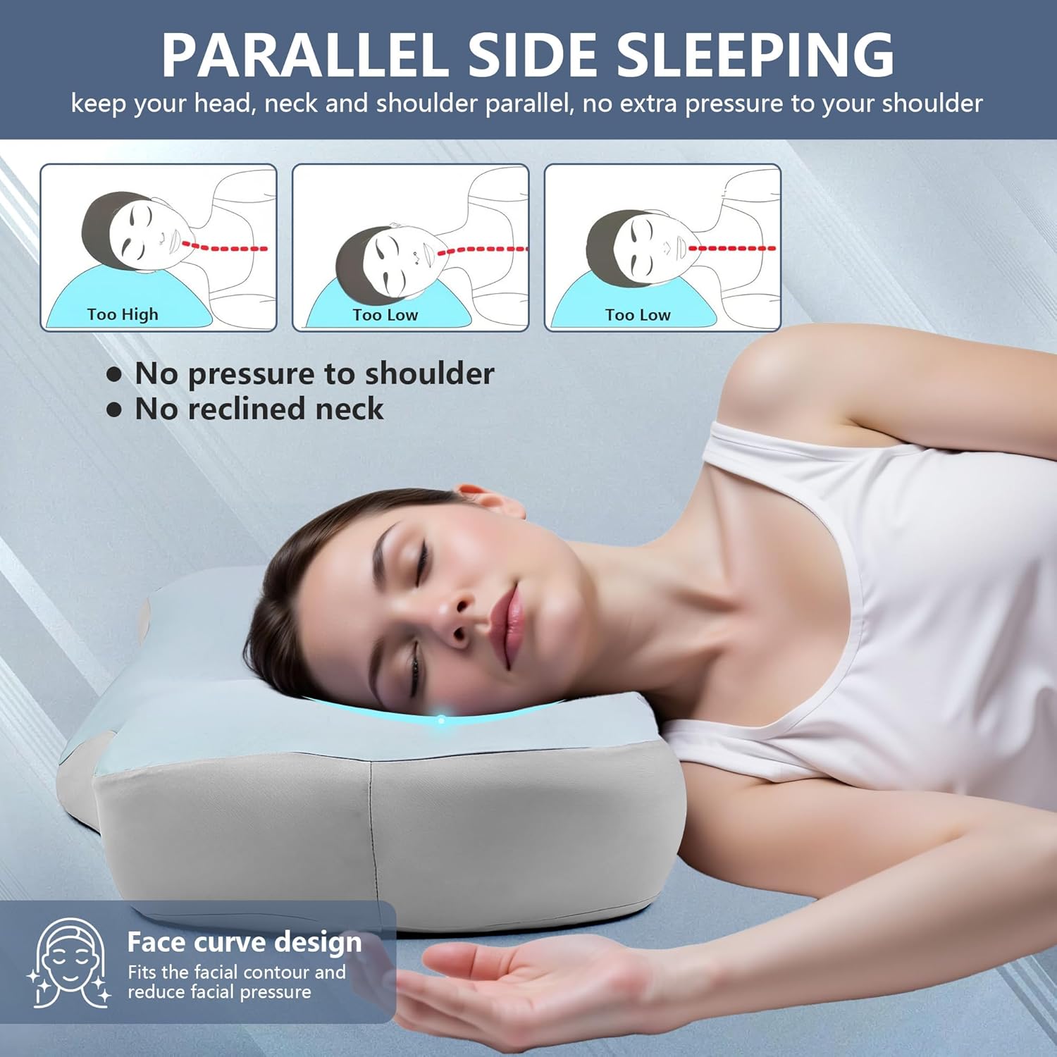 Orthopedic Latex Neck Pillow Slow Reboun - Zambeel