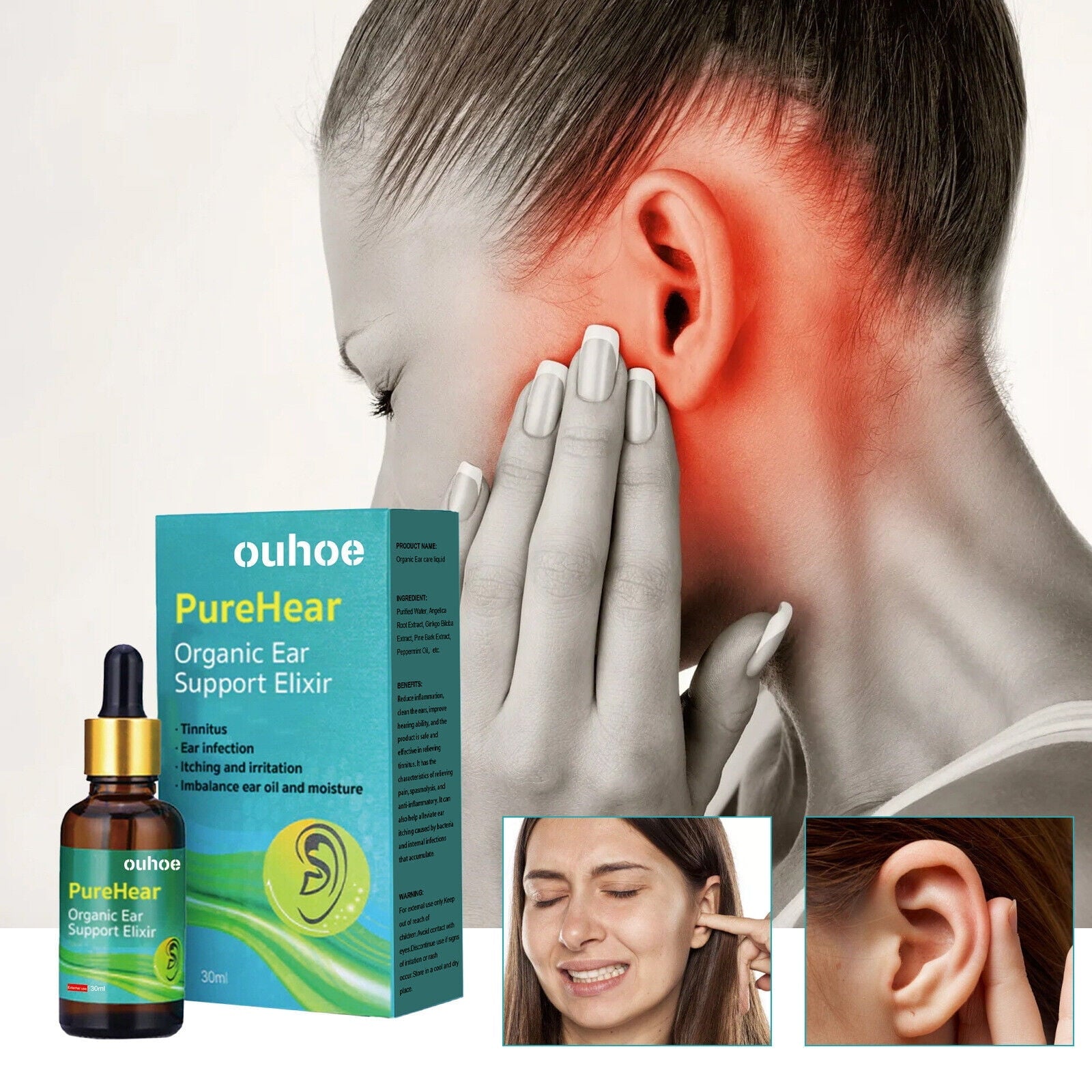 Ouhoe - PureHear Organic Ear Support Elixir - Zambeel
