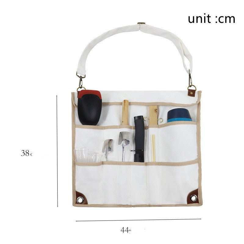 Outdoor Camping Tableware Spatula Spoon Hanging Cookware Foldable Tableware Bag - Zambeel