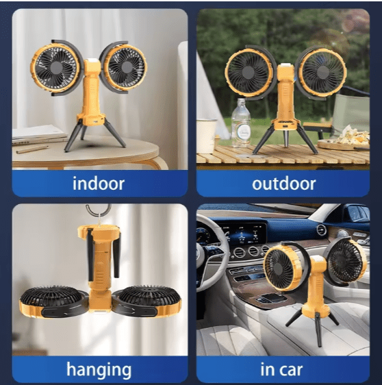 Outdoor Double Heads Fan - Zambeel