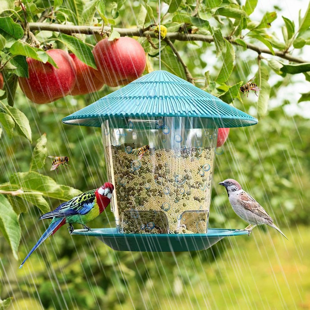 Outdoor Garden Hanging Metal Bird Feeder - Zambeel
