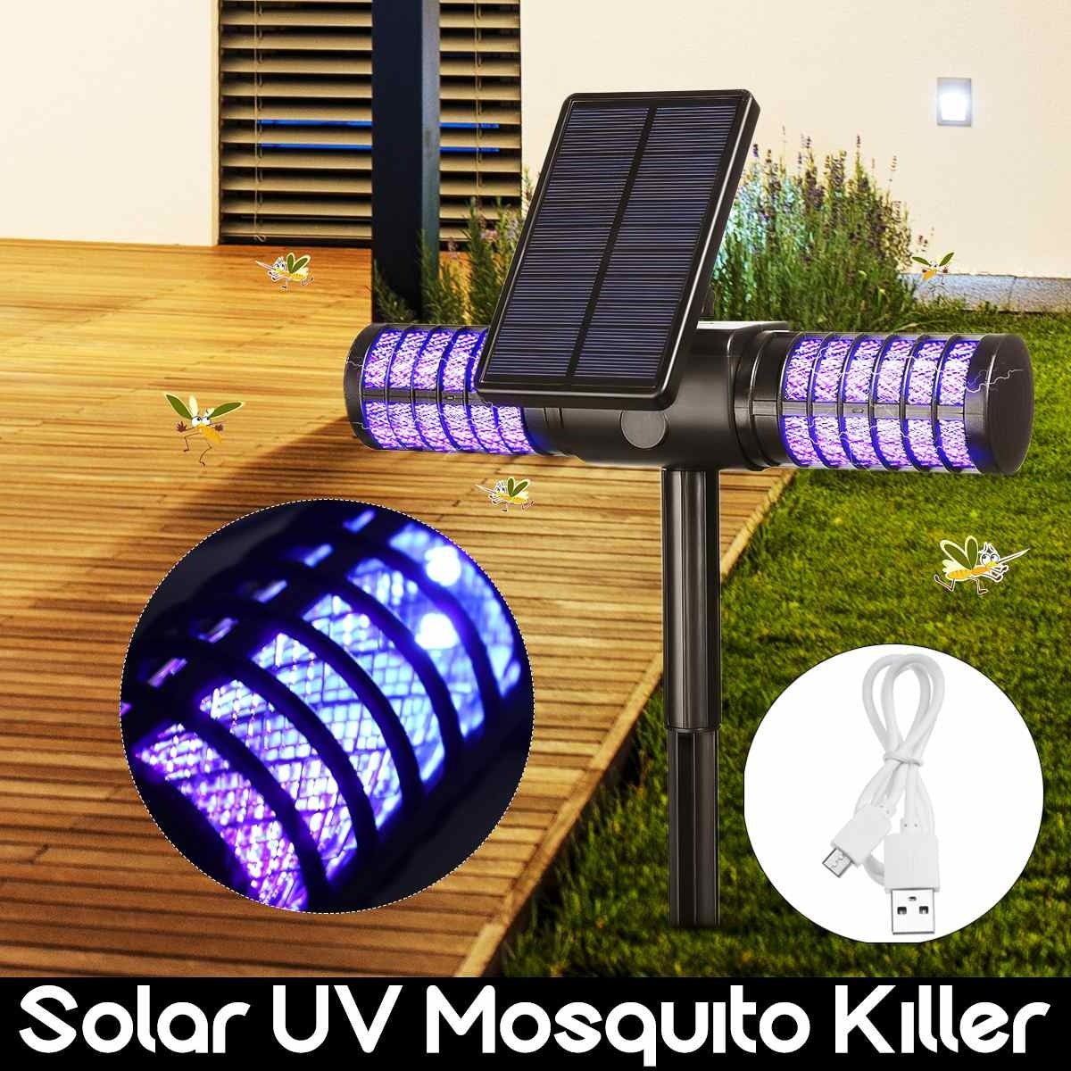 Outdoor garden mosquito killer lamp UV LED lamp IP65 waterproof insect repellent ring sunshine / USB automatic rechargeable mosquito killer lamp - Zambeel