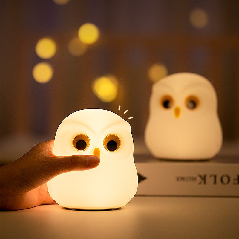 Owl Night Light Induction Bedroom Bedside Lamp - Zambeel