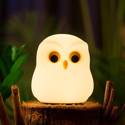 Owl Night Light Induction Bedroom Bedside Lamp - Zambeel