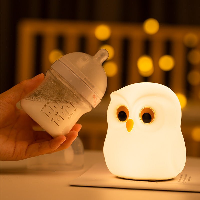 Owl Night Light Induction Bedroom Bedside Lamp - Zambeel