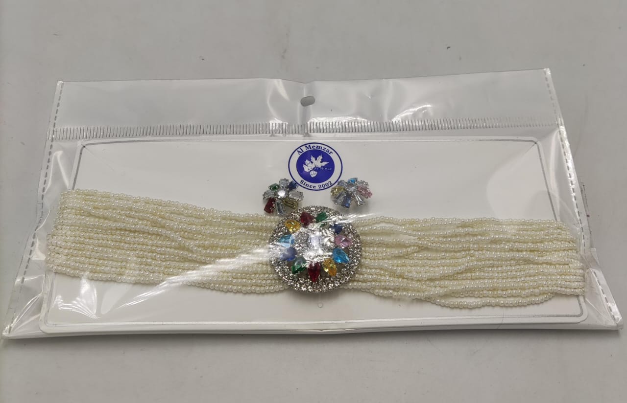 Pearl Choker Necklace Sets - Zambeel