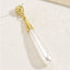Pearl Earrings Drop - shaped Long Earrings Niche - Zambeel