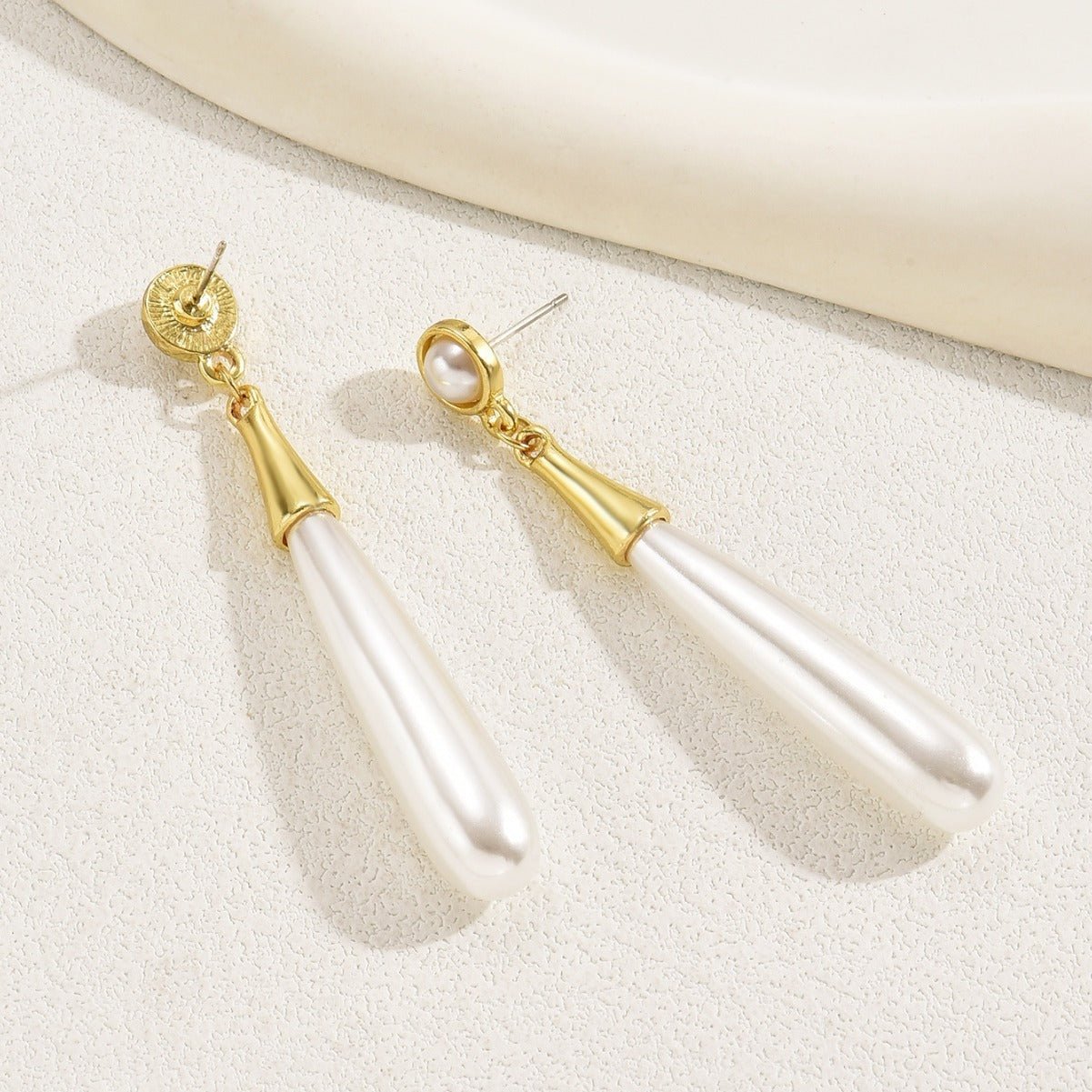 Pearl Earrings Drop - shaped Long Earrings Niche - Zambeel