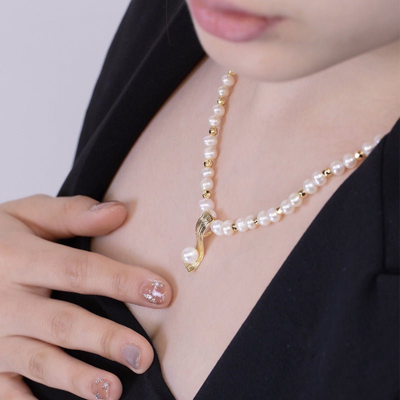 Pearl Necklace Minority Fashion Pendant For Women - Zambeel