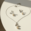 Pearl Sparkle Butterfly Jewelry Set - Zambeel