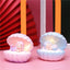 Pearlescent Mermaid Star Lamp Ins Girl Dream Shell Lamp Fairy Decoration Night Light Resin Crafts - Zambeel