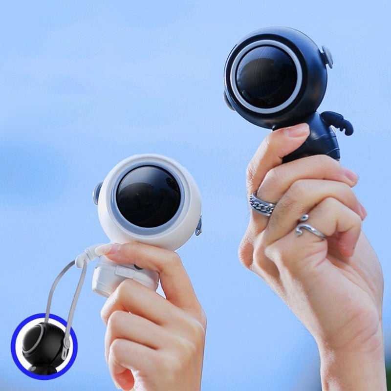 Personal Neck Fans USB Rechargeable Astronaut Small Fan Handheld Hanging Neck Creative Bladeless Mini Fan Easy To Use - Zambeel