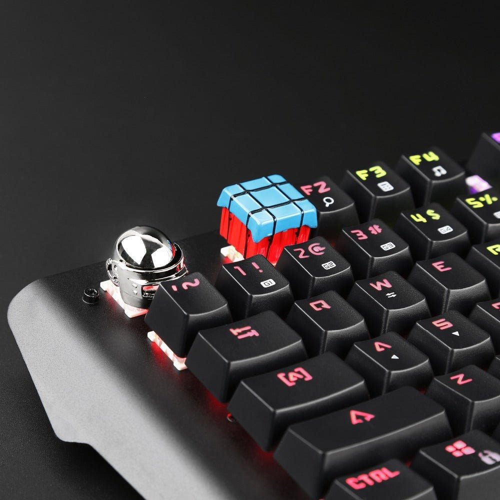 Personalized Mechanical Keyboard Single ESC Keycap 104 Key Color ABS Metal Chicken Game Keycap Satellite Shaft Cap - Zambeel