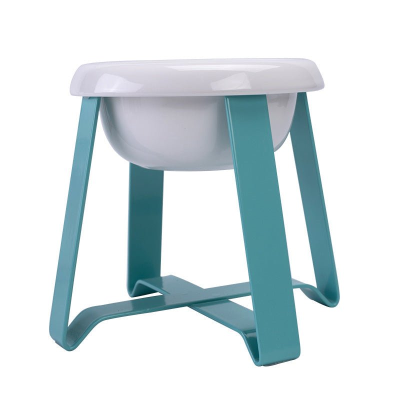 Pet Bowls Creative Antislip Cat Feeding Bowl Cat Food Bowl With Iron Stand 2 In 1 Pet Food Water Feeder Pet Feeding Supplies - Zambeel