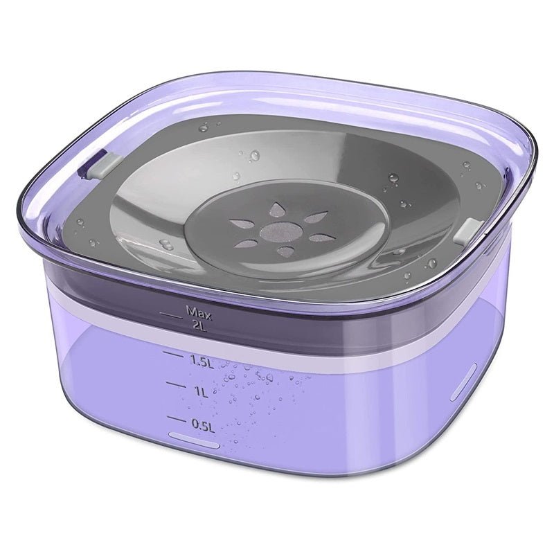 Pet Dog Floating Water Bowl Splash - proof Not Wet Mouth - Zambeel