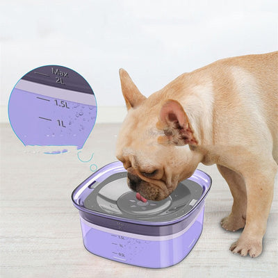 Pet Dog Floating Water Bowl Splash - proof Not Wet Mouth - Zambeel