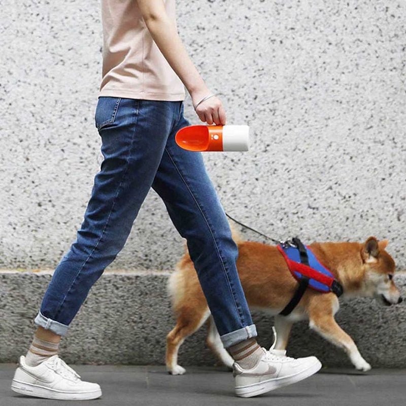 Pet Drinking Cup Pet Water Bottle Convenient Easy To Use Splash - Proof Splash - Proof One - Key Lock ABS Standard - Zambeel