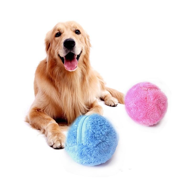 Pet Electric Toy Ball Automatic Pet Plush Ball - Zambeel