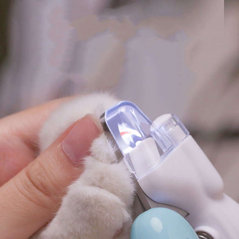 Pet Nail Clippers Dog Nail Clippers Cat Nail Clippers LED Electric Nail Grinder Pet Supplies LED Light Pet Nail Clippers - Zambeel
