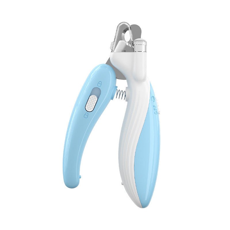 Pet Nail Clippers Dog Nail Clippers Cat Nail Clippers LED Electric Nail Grinder Pet Supplies LED Light Pet Nail Clippers - Zambeel