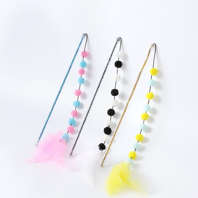 Pet Products String Wool Ball Feathers - Zambeel