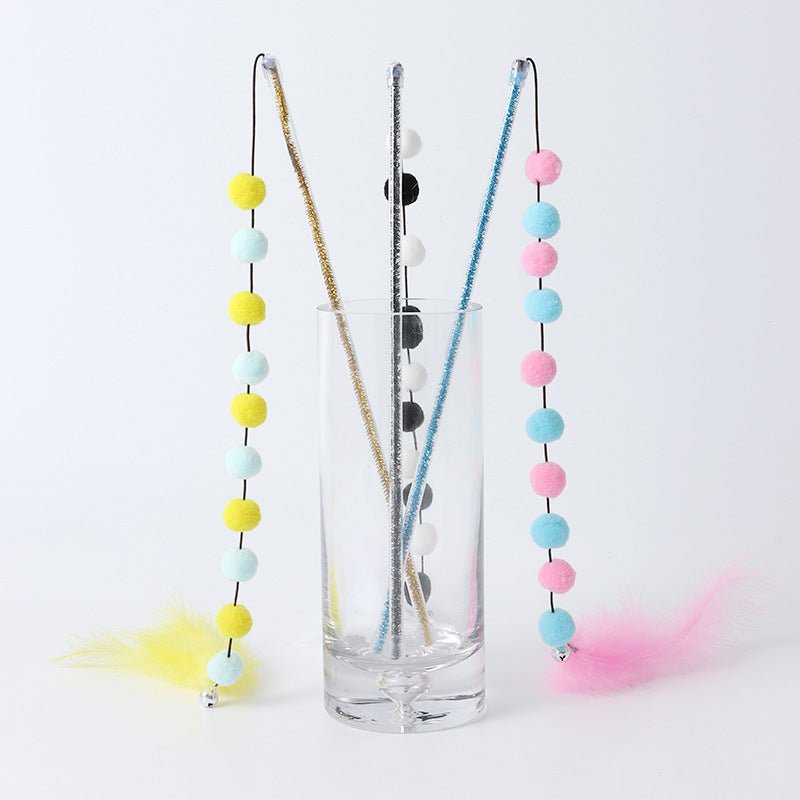 Pet Products String Wool Ball Feathers - Zambeel