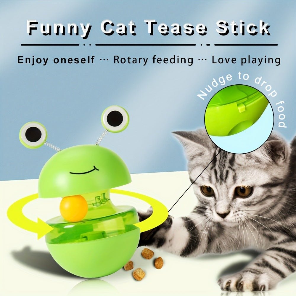 Pets Cat Toy Frog Tumbler Food Dropping Ball Pet Products - Zambeel