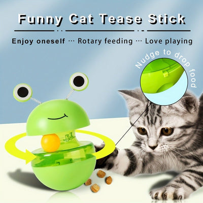 Pets Cat Toy Frog Tumbler Food Dropping Ball Pet Products - Zambeel