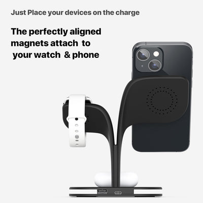 Phone Desktop Wireless Charger Watch Headphone Stand - Zambeel
