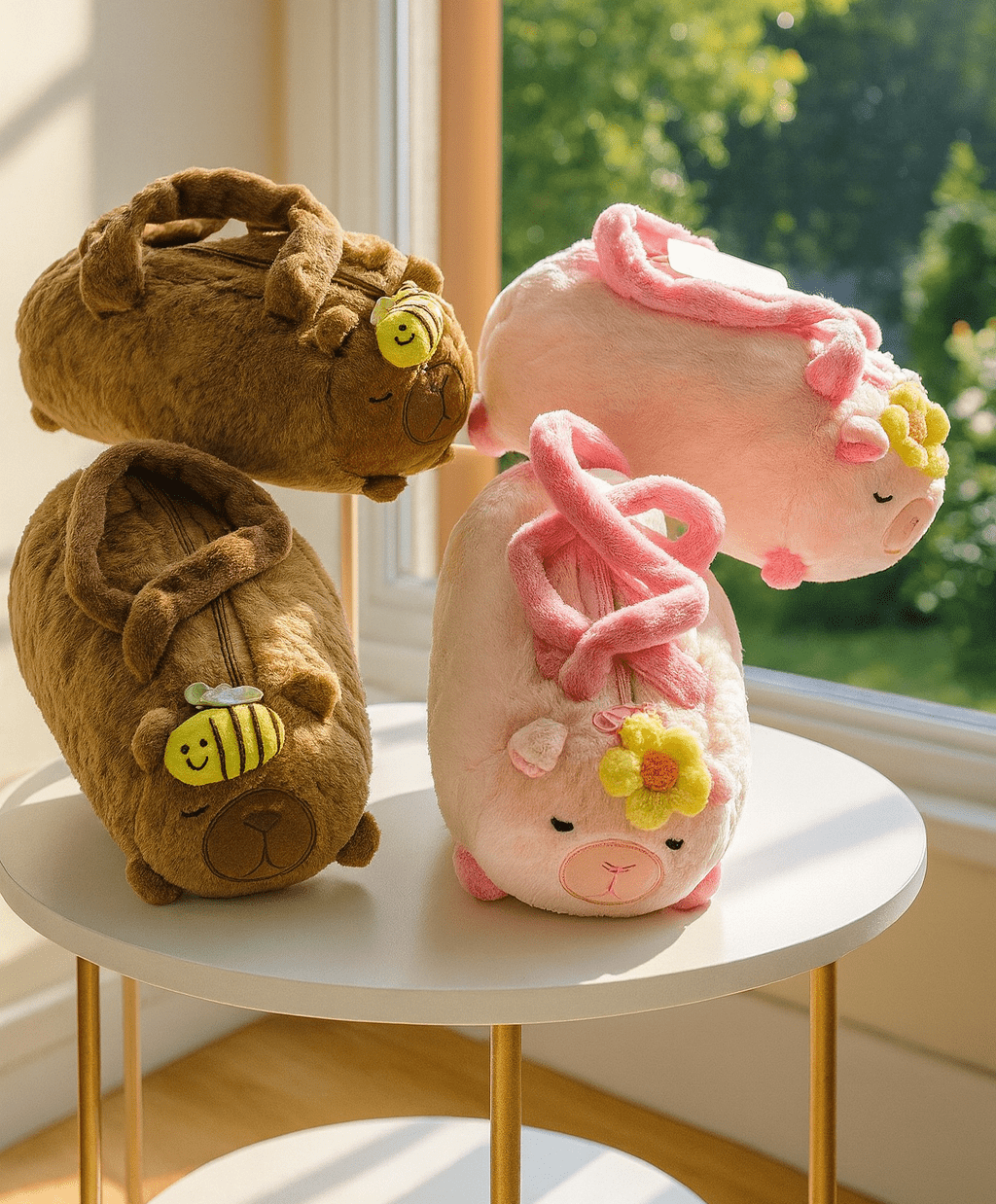 Plush Animal Handbag with Cute Design - Zambeel