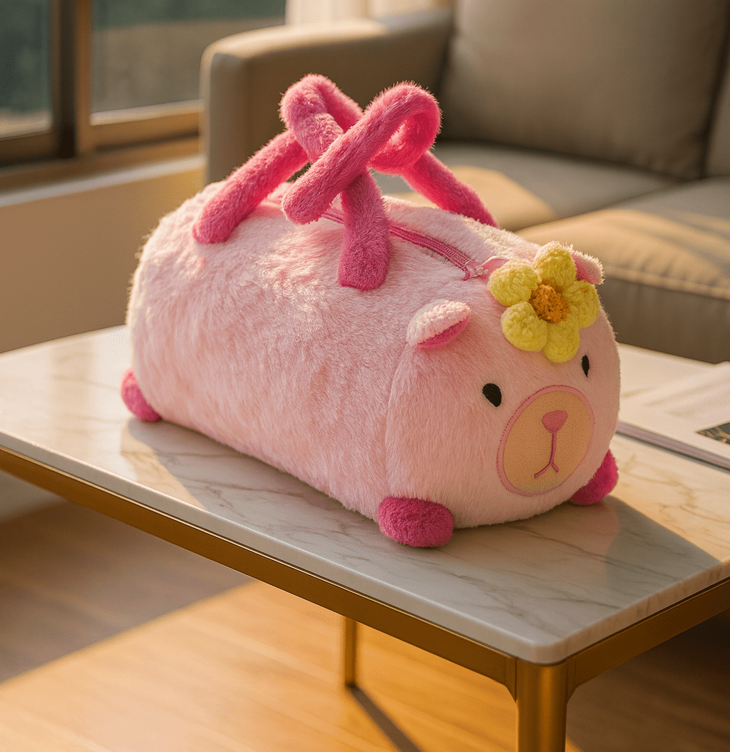Plush Animal Handbag with Cute Design - Zambeel